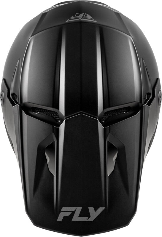 Fly Racing Kinetic Solid Jugend Helm Mattschwarz