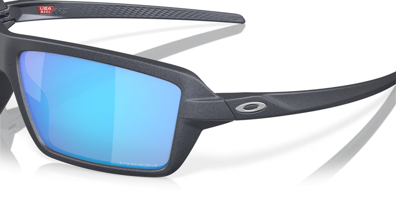 OAKLEY Cables Sonnenbrille blau Steel - Prizm Sapphire Gläser