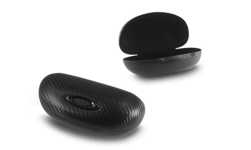 OAKLEY Sonnenbrillenetui Ellipse O aus Carbon, weiches schwarzes Etui für Sonnenbrillen, flexibel und schützend.