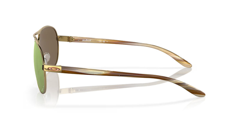 OAKLEY Feedback Sonnenbrille Polished Gold - Prizm rose gold polarized Gläser