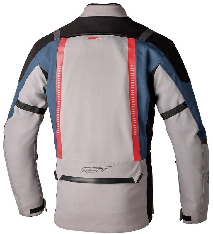 RST Pro Series Vulcan CE Textil-Motorradjacke - Silber/Blau