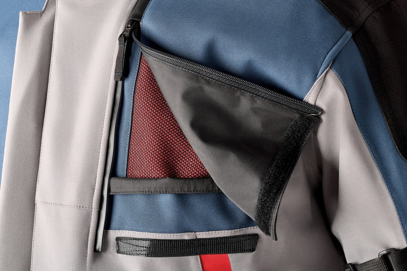 RST Pro Series Vulcan CE Textil-Motorradjacke - Silber/Blau