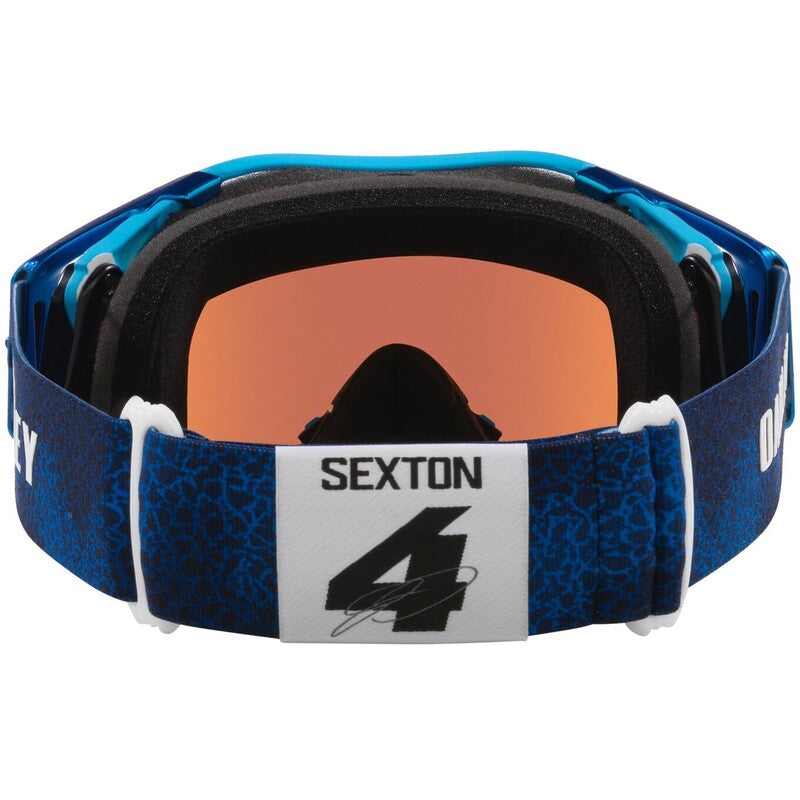 OAKLEY Airbrake MX Brille mit Sexton Signature, Prizm MX Sapphire Linse, robustes Rahmendesign für Motocross.