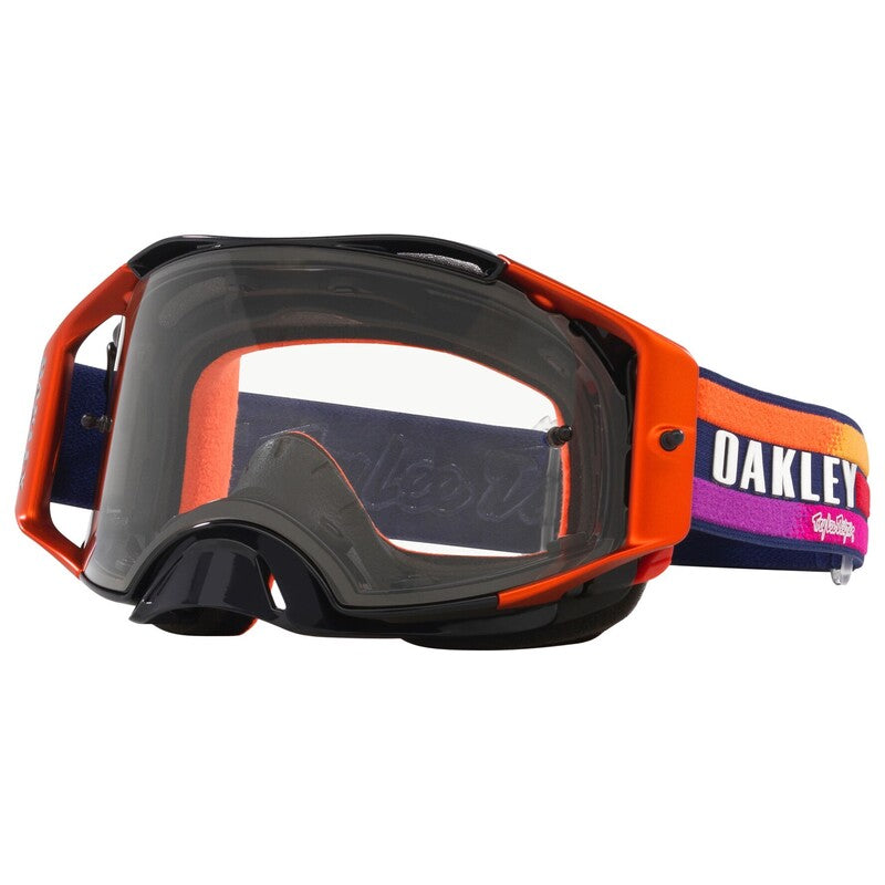 OAKLEY Airbrake MX Brille - TLD Navy Sunrise Clear Linse