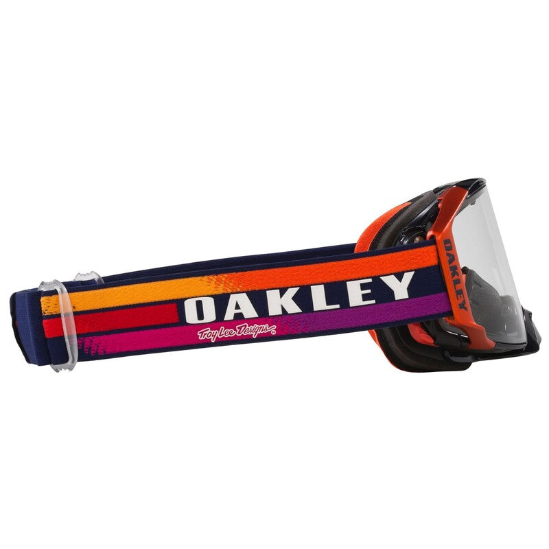 OAKLEY Airbrake MX Brille - TLD Navy Sunrise Clear Linse