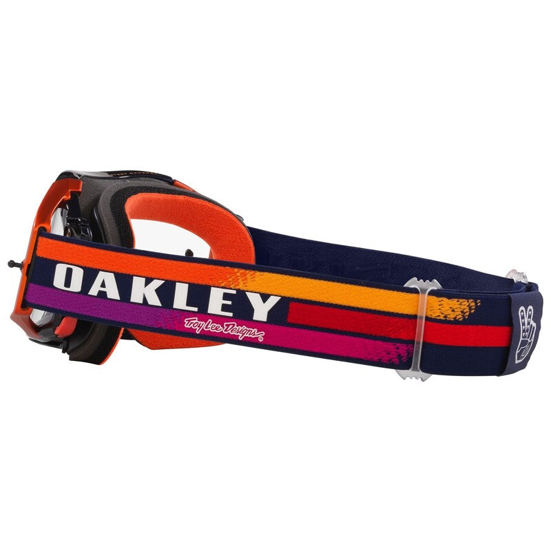 OAKLEY Airbrake MX Brille - TLD Navy Sunrise Clear Linse