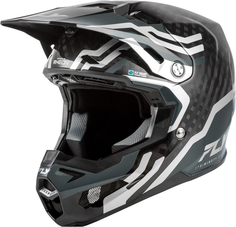Fly Racing Formula S Carbon Byte Helm Schwarz Carbongrausilber