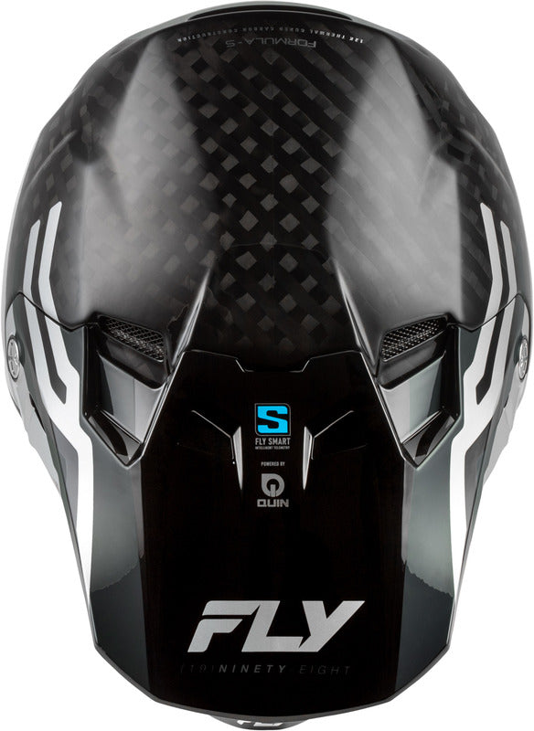 Fly Racing Formula S Carbon Byte Helm Schwarz Carbongrausilber