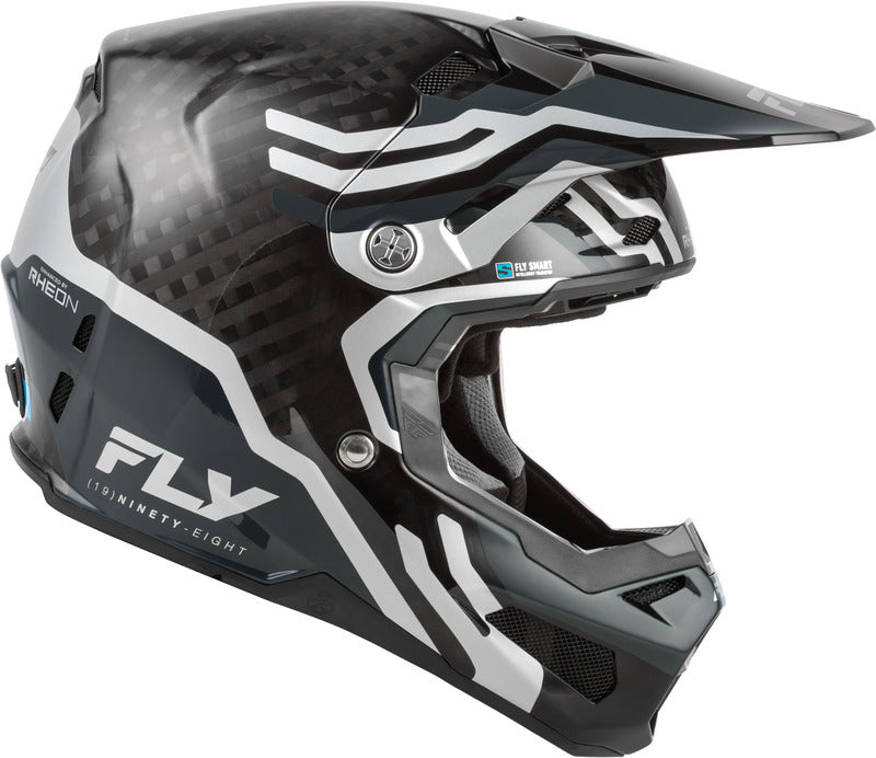 Fly Racing Formula S Carbon Byte Helm Schwarz Carbongrausilber