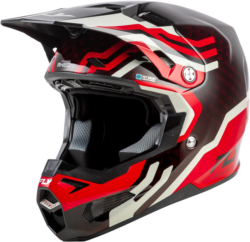 Fly Racing Formula S Carbon Byte Helm Rot Carbongrau