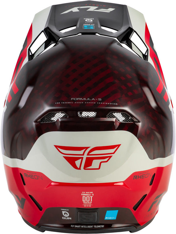 Fly Racing Formula S Carbon Byte Helm Rot Carbongrau