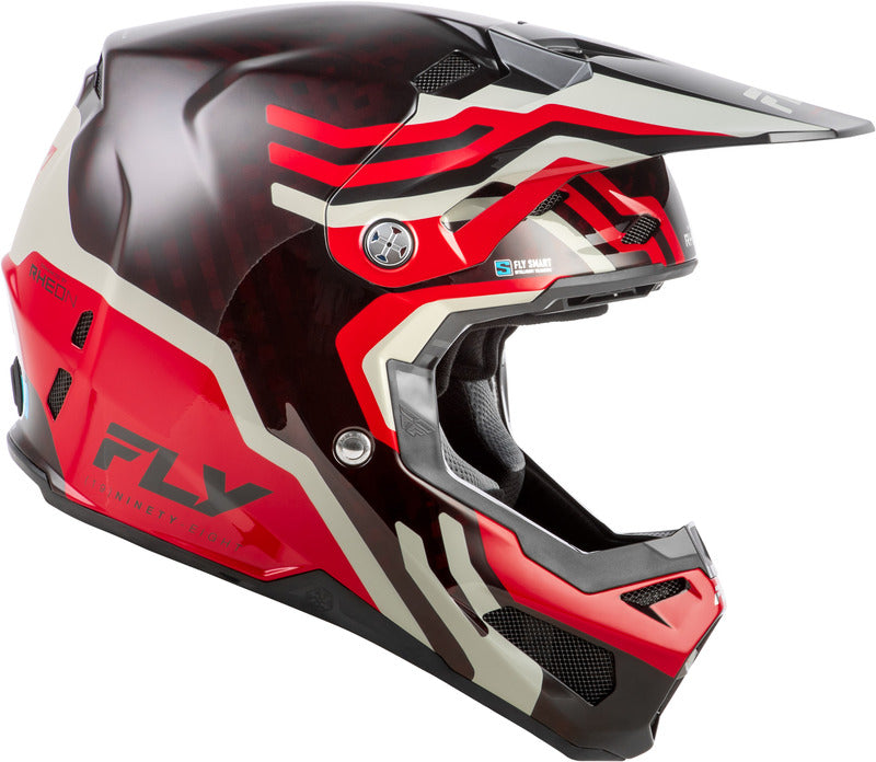 Fly Racing Formula S Carbon Byte Helm Rot Carbongrau