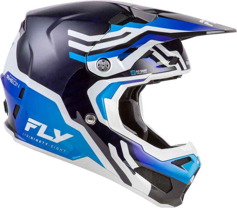 Fly Racing Formula S Carbon Byte Helm Blau Carbonweiss
