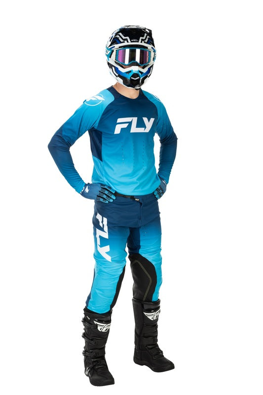 Fly Racing Evolution Dst Jersey Blau Weiss
