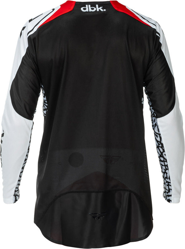 Fly Racing Evolution Dst Dbk Special Edition Jersey Schwarz Weiss Rot