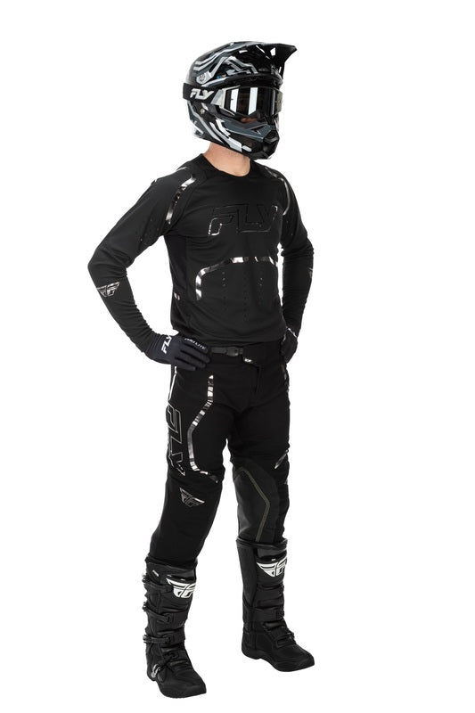 Fly Racing Evolution Dst Spark Special Edition Hose Schwarz Silber