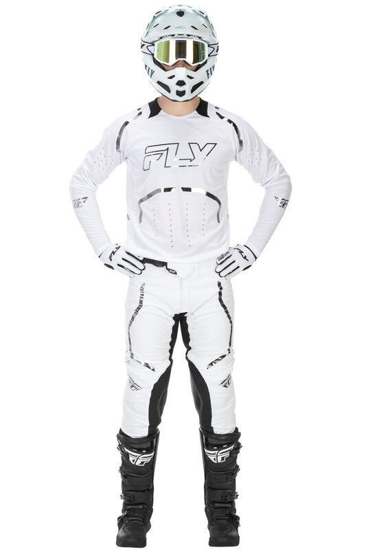 Fly Racing Evolution Dst Flash L E Jersey Weiss Silber