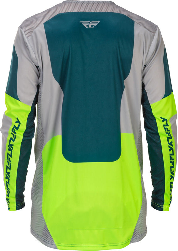 Fly Racing Lite Jersey Grau Lime Teal