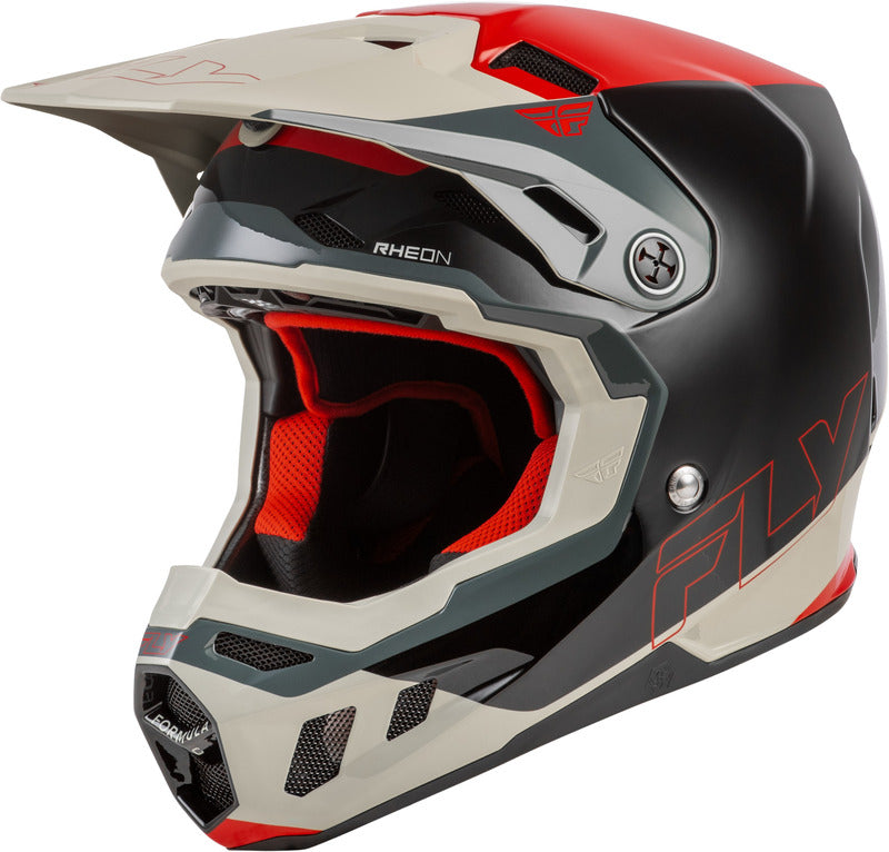 Fly Racing Formula Cc Glide Helm Schwarzrotgrau
