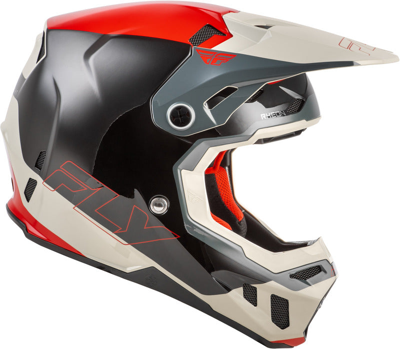 Fly Racing Formula Cc Glide Helm Schwarzrotgrau