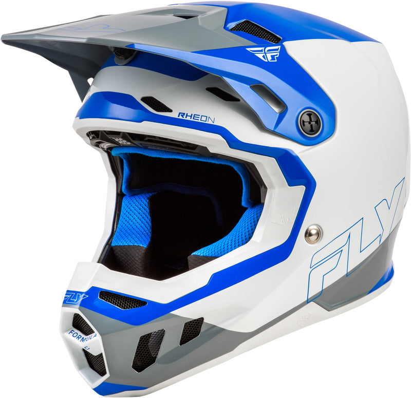 Fly Racing Formula Cc Glide Helm Blaugrau