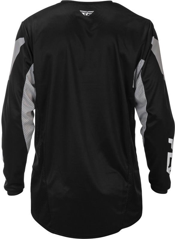 Fly Racing Kinetic Jersey Schwarz Grau