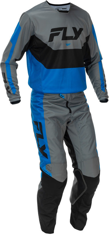 Fly Racing Kinetic Jersey Blau Grau Schwarz