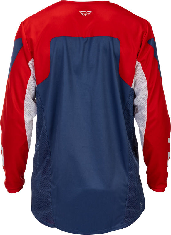 Fly Racing Kinetic Jersey Rot Weiss Blau