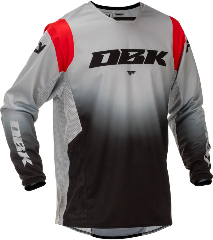 Fly Racing Kinetic Dbk Special Edition Jersey Grau Schwarz Rot