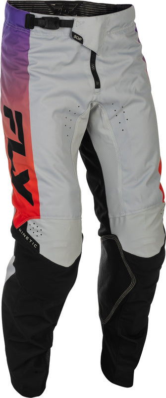 Fly Racing Kinetic Hose Grau Rot Lila Schwarz
