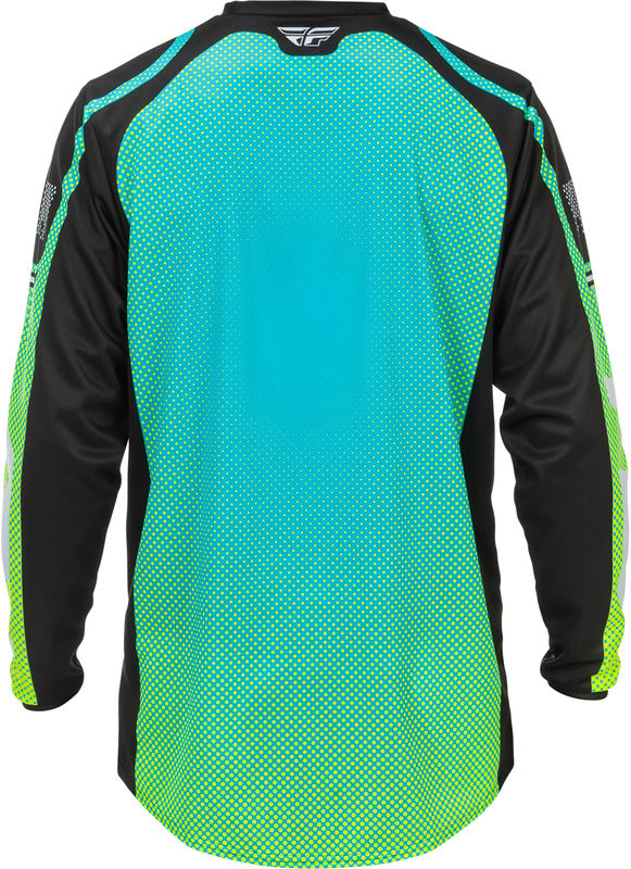 Fly Racing F 16 Jersey Aqua Schwarz Weiss