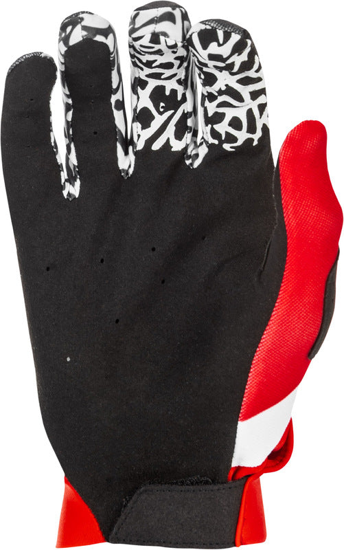 Fly Racing Pro Lite Dbk Handschuhe Schwarz Weiss Rot