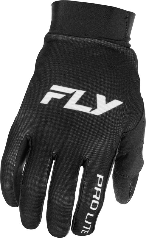 Fly Racing Pro Lite Handschuhe Schwarz Silber