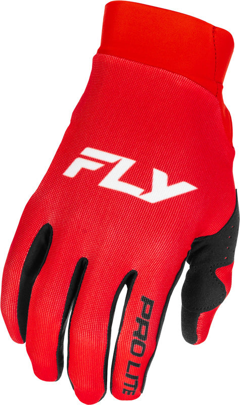 Fly Racing Pro Lite Handschuhe Rot Weiss