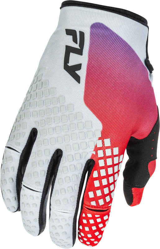 Fly Racing Kinetic Handschuhe Grau Rot Lila Schwarz
