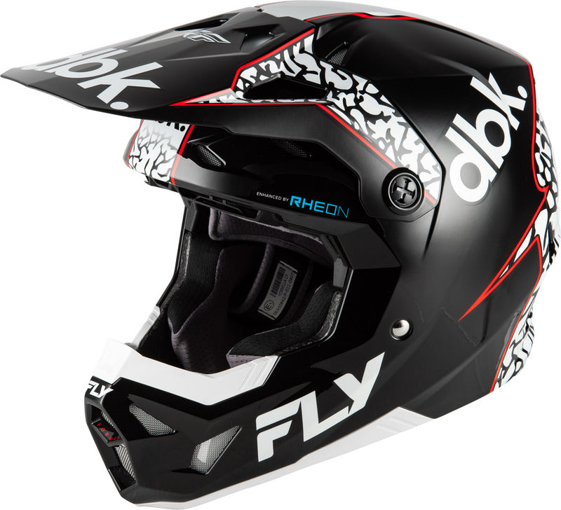 Fly Racing Formula Cp Special Edition Dbk Helm Schwarzweissrot