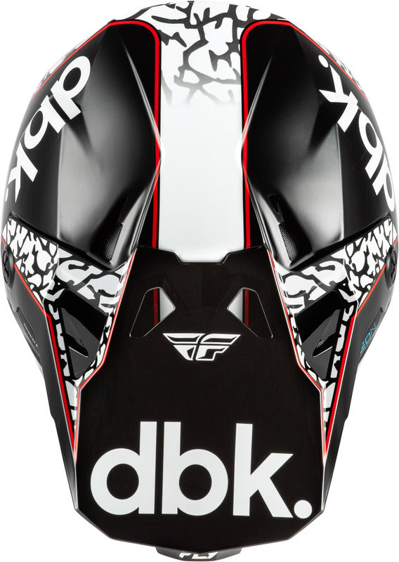 Fly Racing Formula Cp Special Edition Dbk Helm Schwarzweissrot