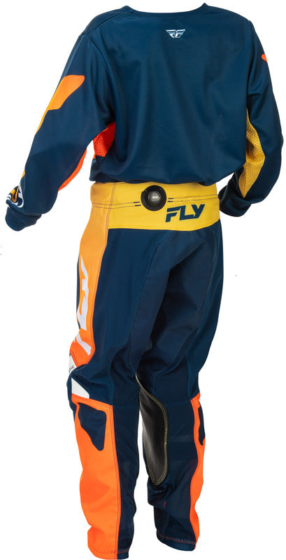 Fly Racing Kinetic Youth Jersey Navy Orange