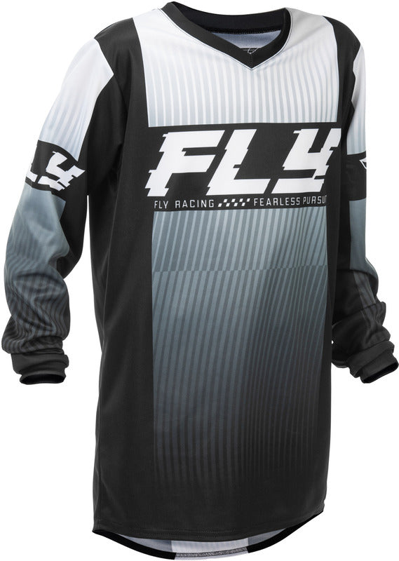 Fly Racing F 16 Jugend Jersey Schwarz Weiss