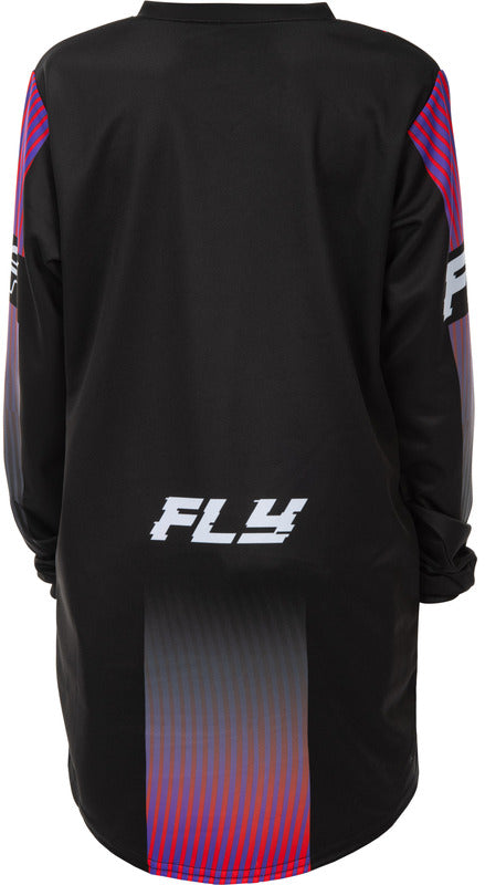 Fly Racing F 16 Jugend Jersey Schwarz Rot Purple
