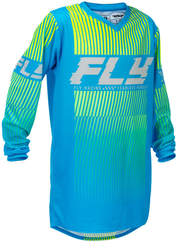 Fly Racing F 16 Jugend Jersey Blau Jaune