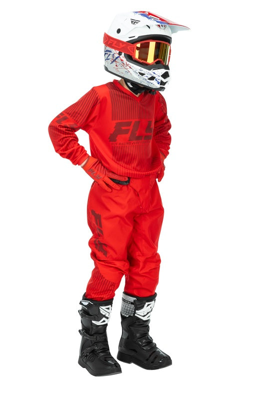 Fly Racing F 16 Jugendhose Rot