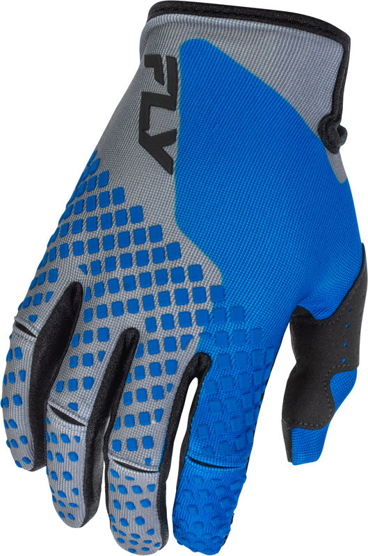 Fly Racing Kinetic Youth Handschuhe Blau Grau Schwarz