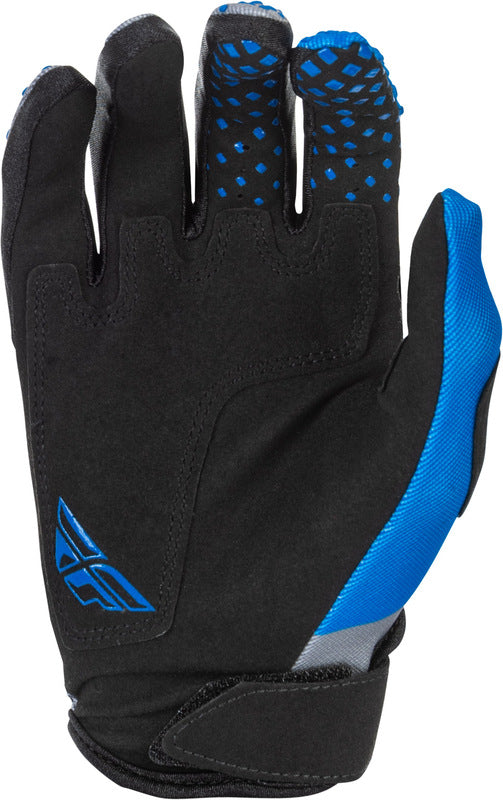 Fly Racing Kinetic Youth Handschuhe Blau Grau Schwarz