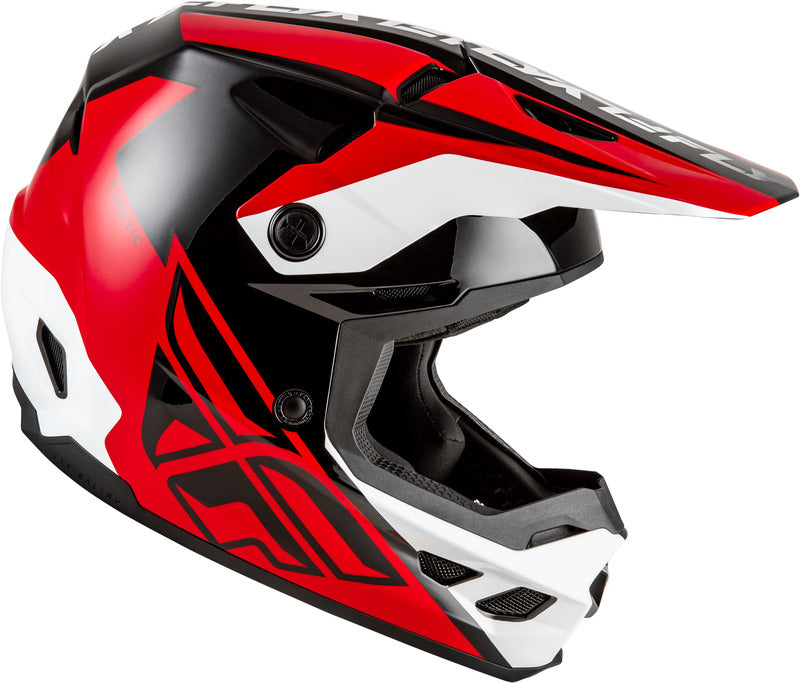 Fly Racing Kinetic Crest Helm Rotschwarzweiss