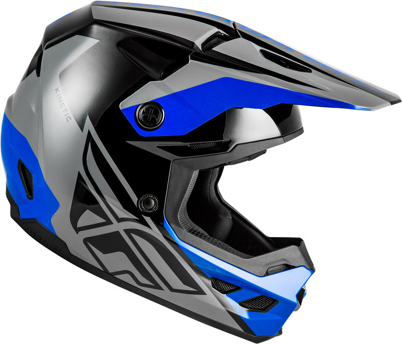 Fly Racing Kinetic Crest Helm Grauschwarzblau