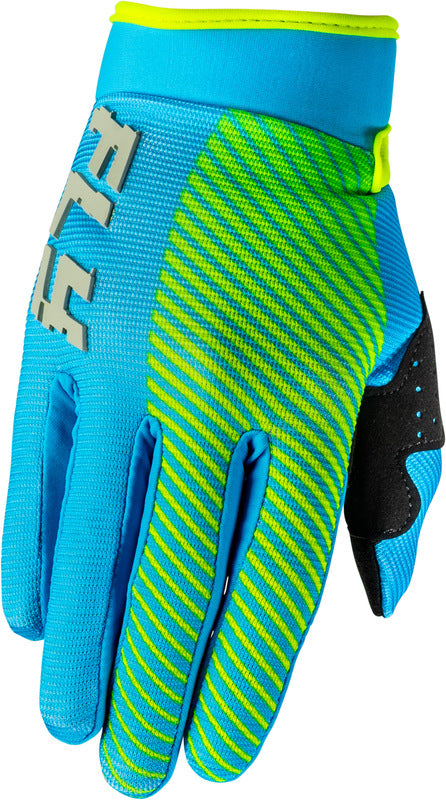 Fly Racing F 16 Youth Handschuhe Blau Hi Vis