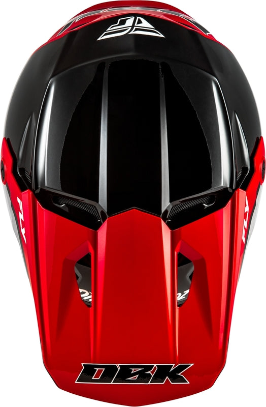 Fly Racing Kinetic Special Edition Dbk Helm Schwarzrotgrau
