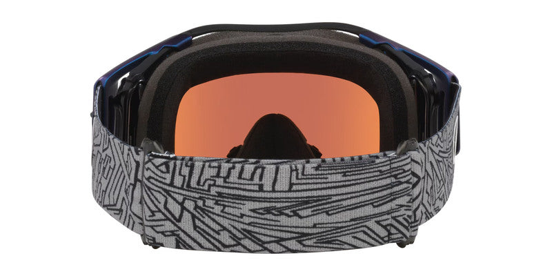 OAKLEY Airbrake MX Brille - grau Strike Prizm MX Sapphire Iridium Glas
