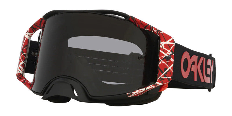 OAKLEY Airbrake MX Brille - rot Eddie dunkelgrau Glas